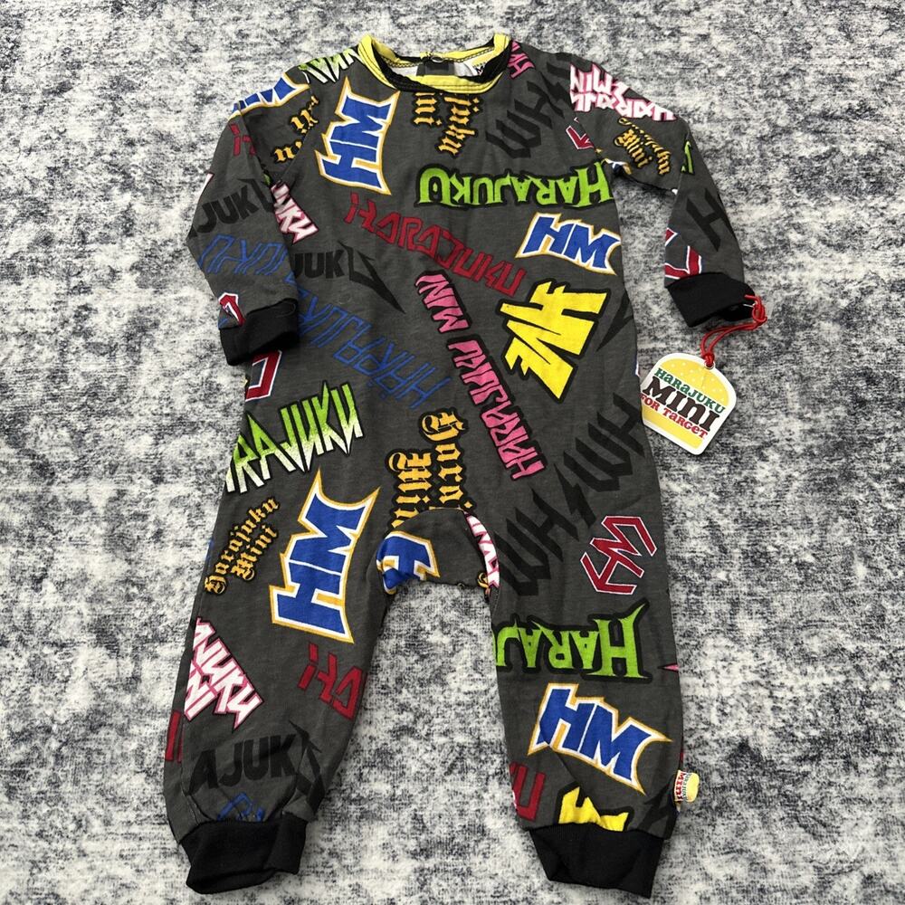 9M NEW Gwen Stefani Harajuku Mini No Doubt Lovers One Piece Jumpsuit Gray Baby